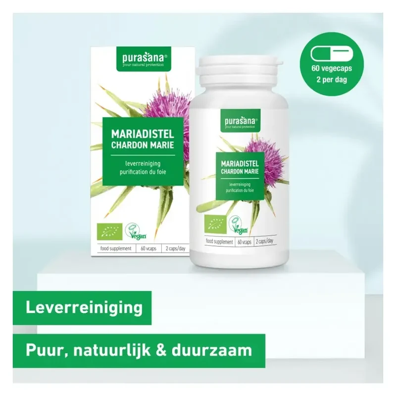 Purasana Mariadistel extract 60 mg 60 vcaps