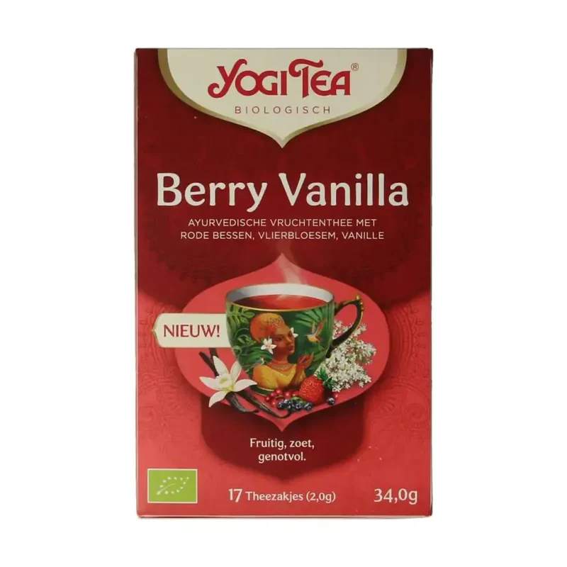 Yogi Tea berry vanilla biologisch 17 stuks
