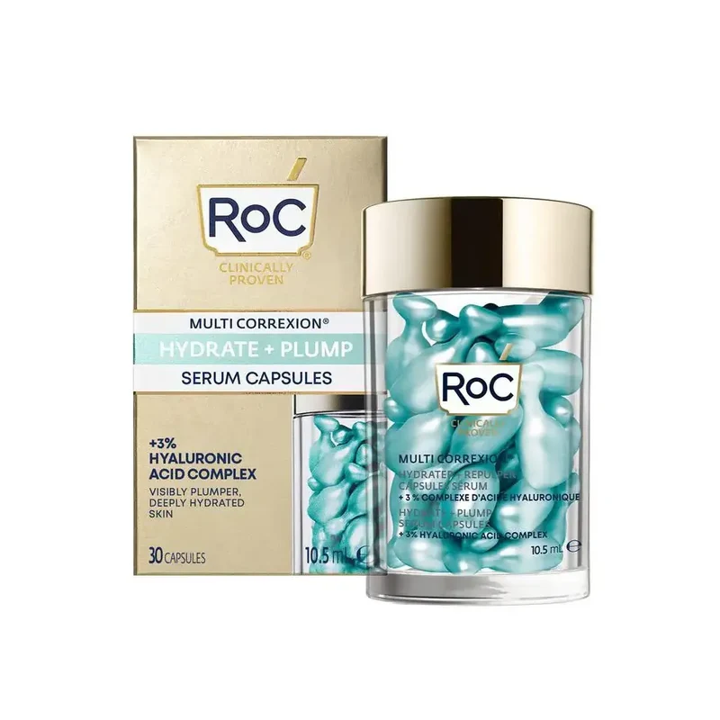 ROC Multi correxion hydrate+plump serum capsules 30 stuks