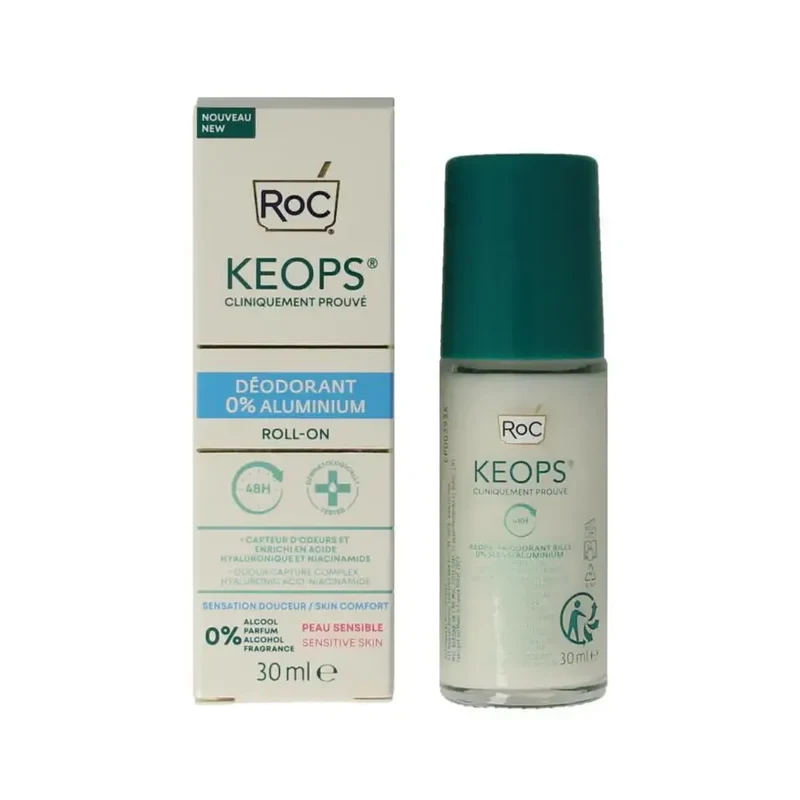 ROC Keops deodorant rollon 0% aluminium 30 ml