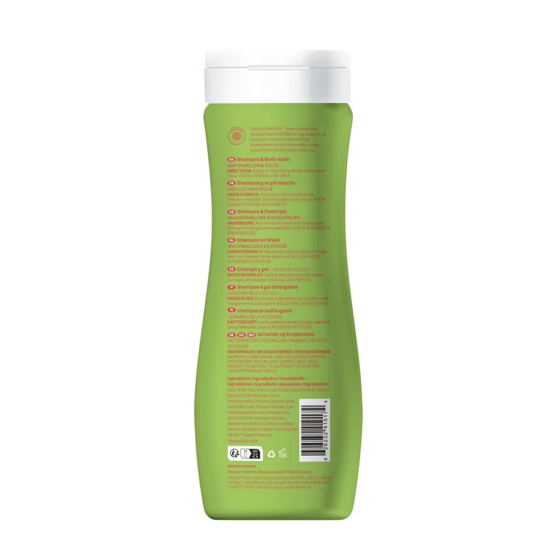 Attitude Little leaves 2 in 1 shampoo meloen 475 ml