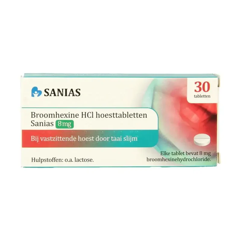 Sanias Broomhexine 8 mg 30 tabletten