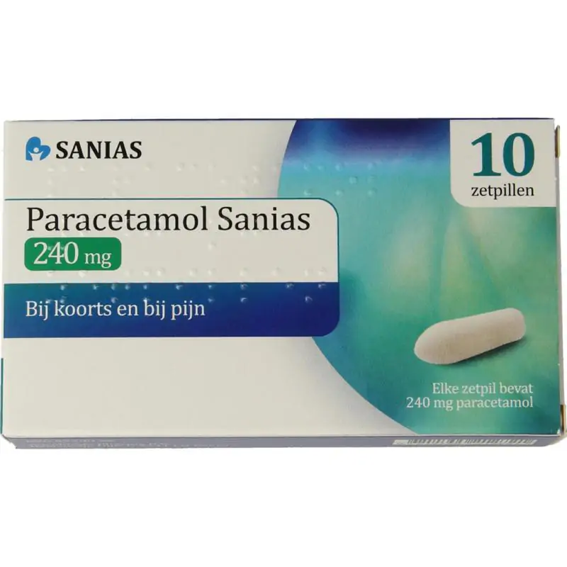 Sanias Paracetamol 10 zetpillen