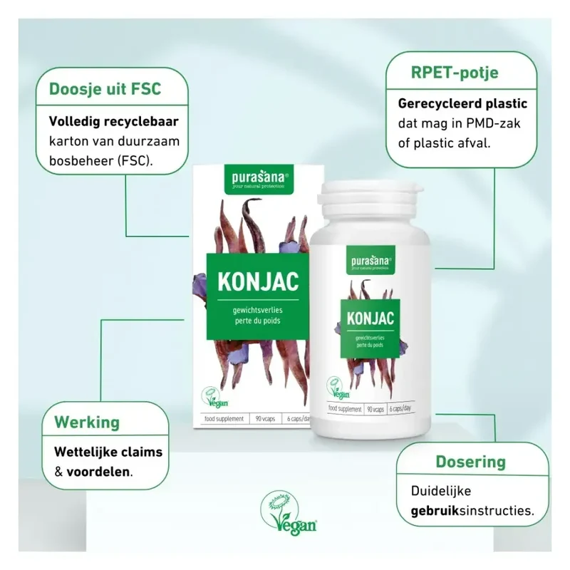 Purasana Konjac extract 530 mg 90 vcaps