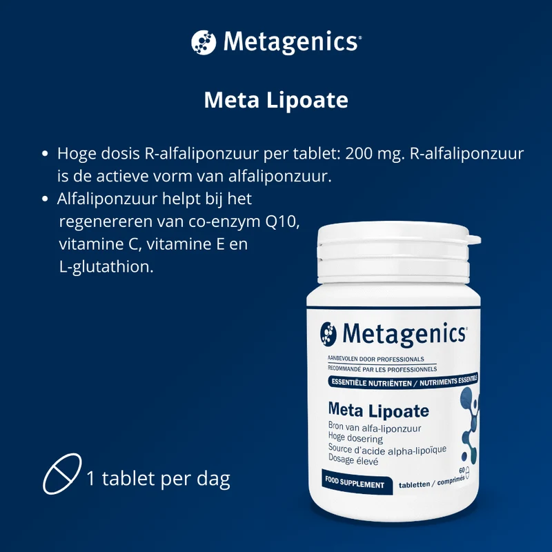 Metagenics Meta lipoate 200 60 tabletten