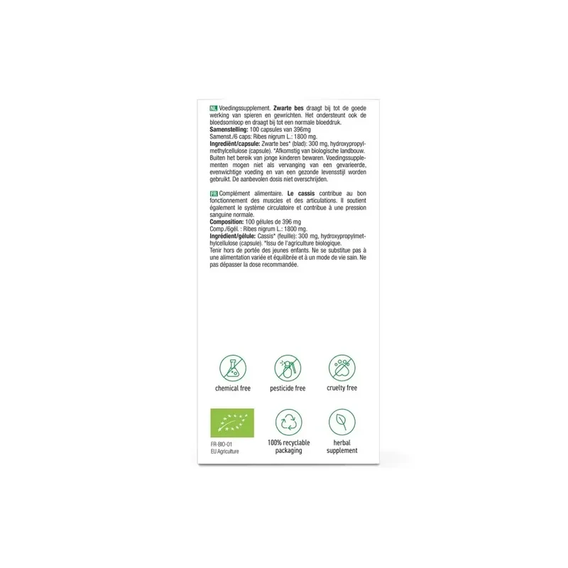 Purasana Bio zwarte bes 300 mg 100 vcaps