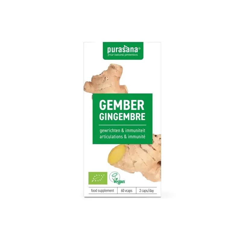 Purasana Gember bio 250 mg 60 vcaps