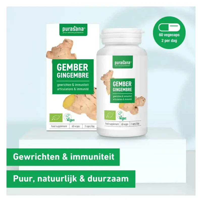 Purasana Gember bio 250 mg 60 vcaps