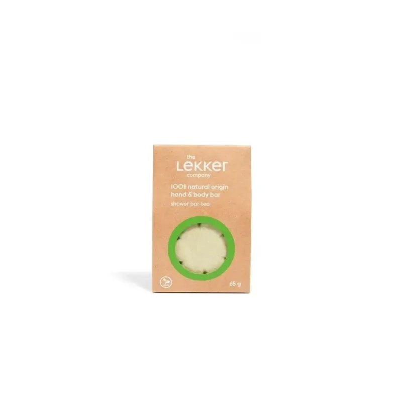 Lekker Company Natuurlijke bodybar shower par-tea 65 gram