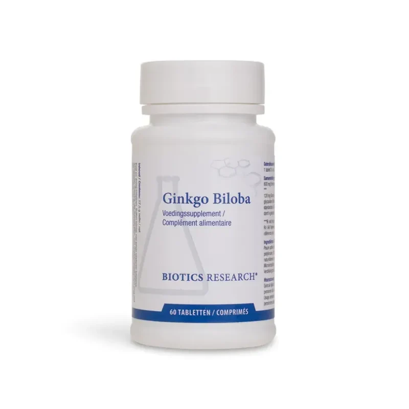 Biotics Ginkgo Biloba (24%) 60 tabletten