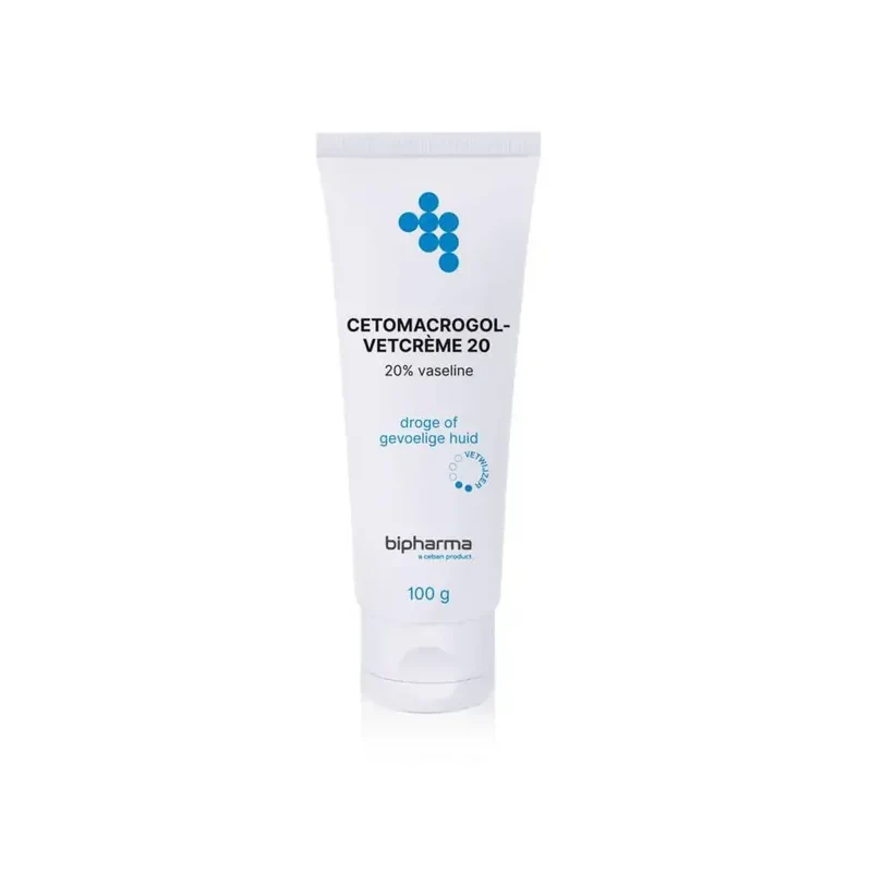 Bipharma Cetomacrogol vetcreme 20 100 gram losse tube