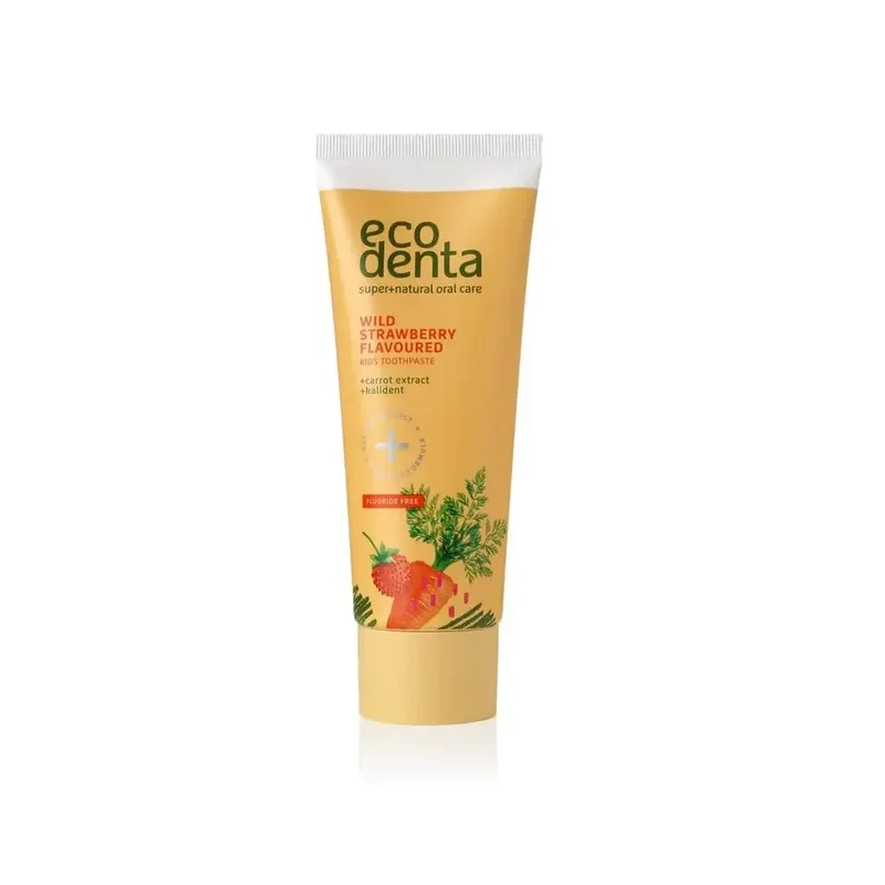 Ecodenta Tandpasta kids wilde aardbei 75 ml