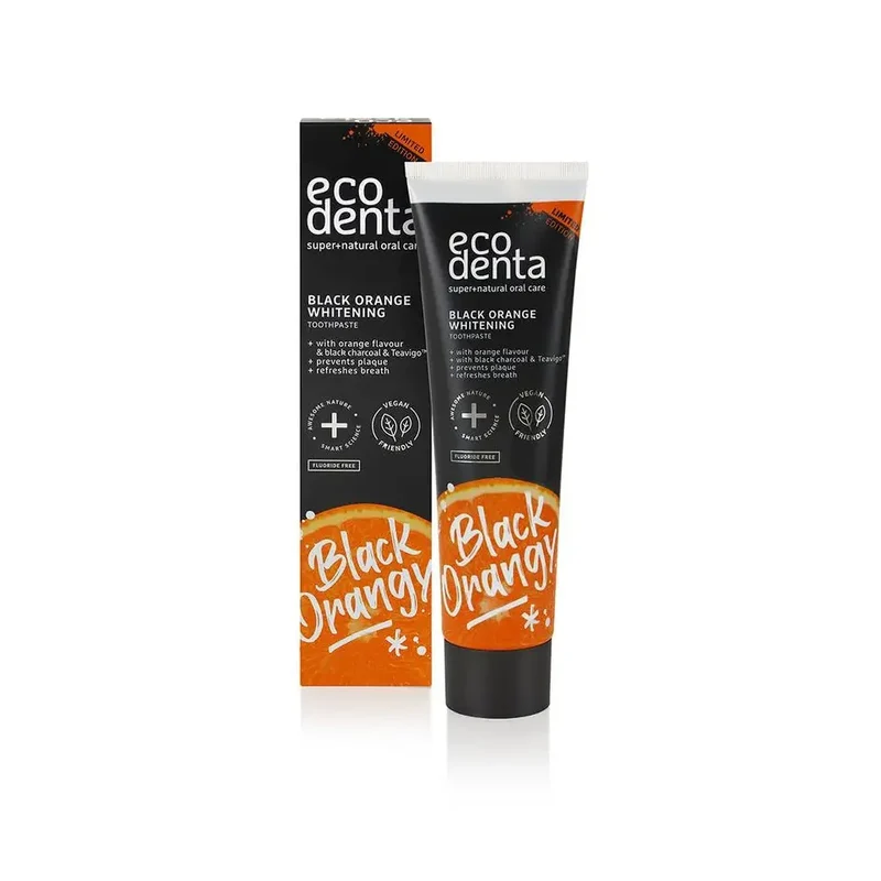 Ecodenta Tandpasta black orange whitening 100 ml