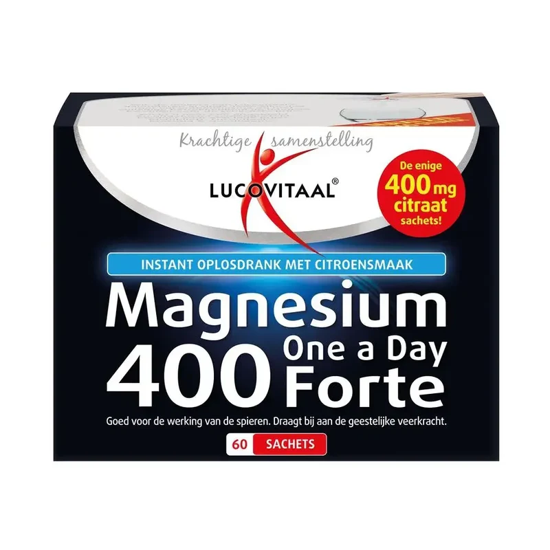 Lucovitaal Magnesium citraat poeder 400 mg 60 sachets