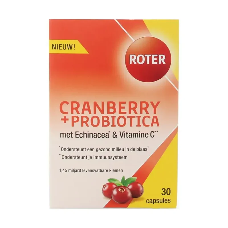 Roter Cranberry & probiotica 30 capsules