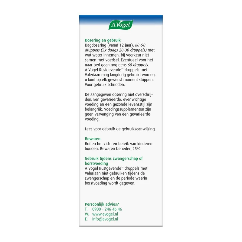 A.Vogel Rustgevende druppels valeriaan 50 ml