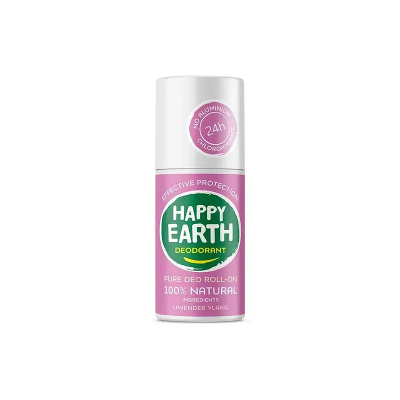 Happy Earth Pure deodorant roll-on lavender ylang 75 ml