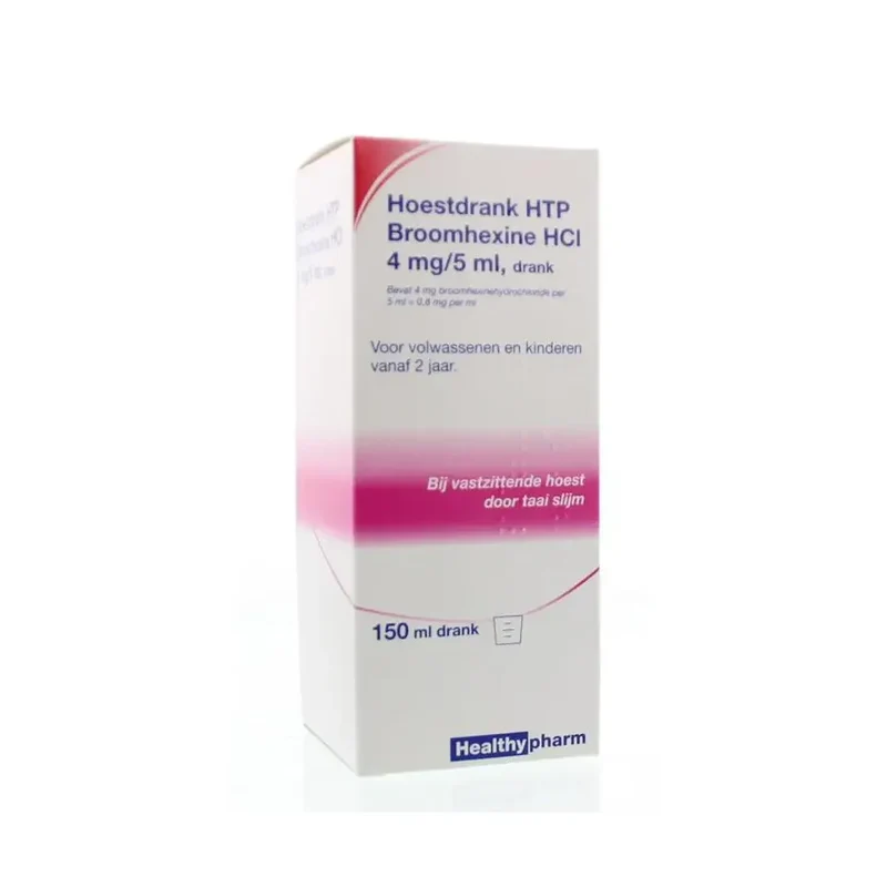 Healthypharm Hoestdrank broomhexine HCI 4mg/5ml 150 ml