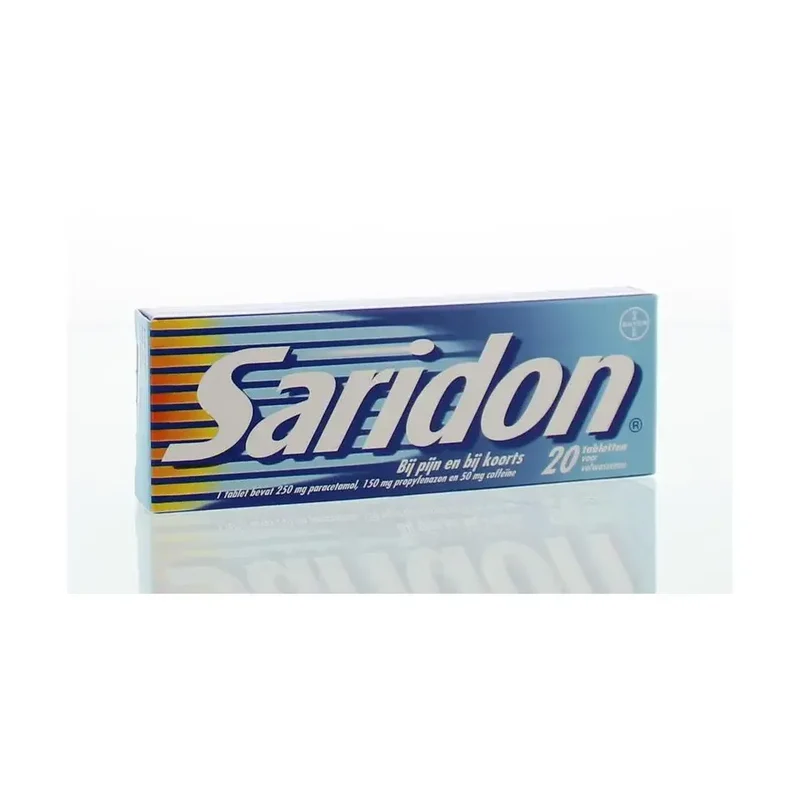 Saridon Pijnstillend en koortsverlagend 20 tabletten