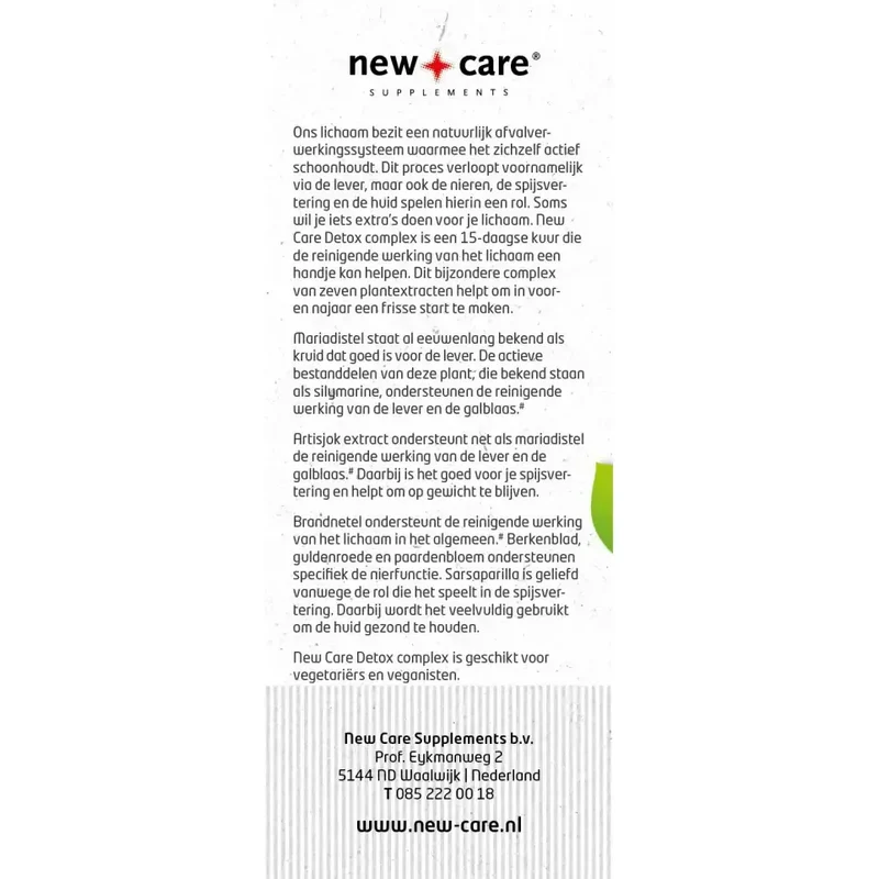 New Care Detox complex 60 vcaps