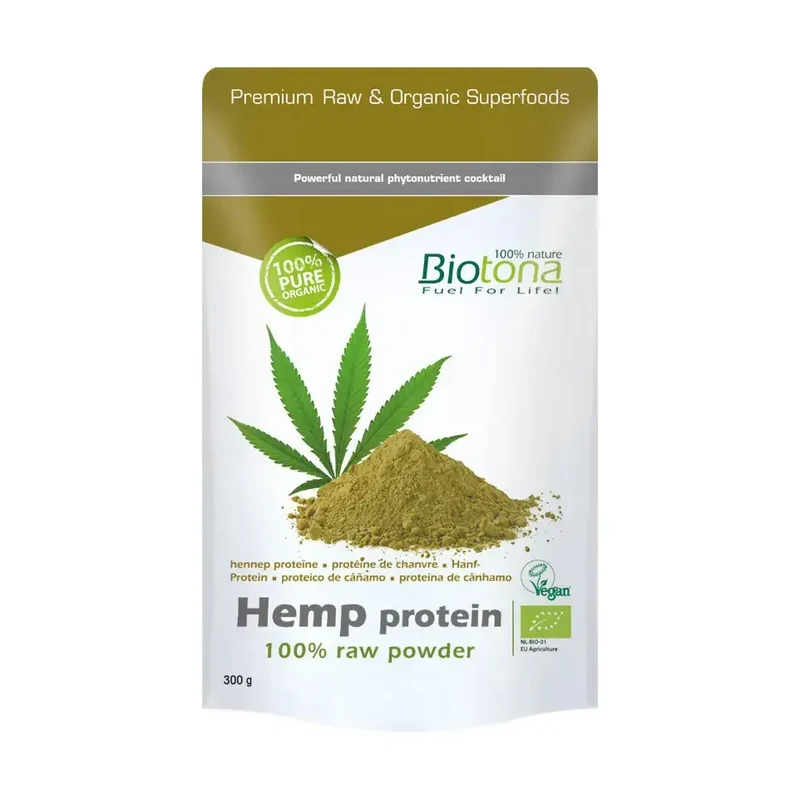Biotona Hemp raw protein powder 300 gram